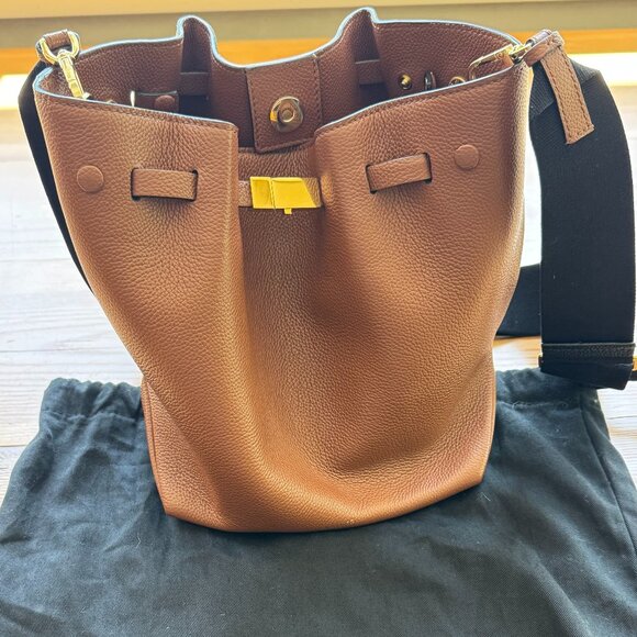 Demellier - New York Bucket Bag, Brown - Picture 1 of 10